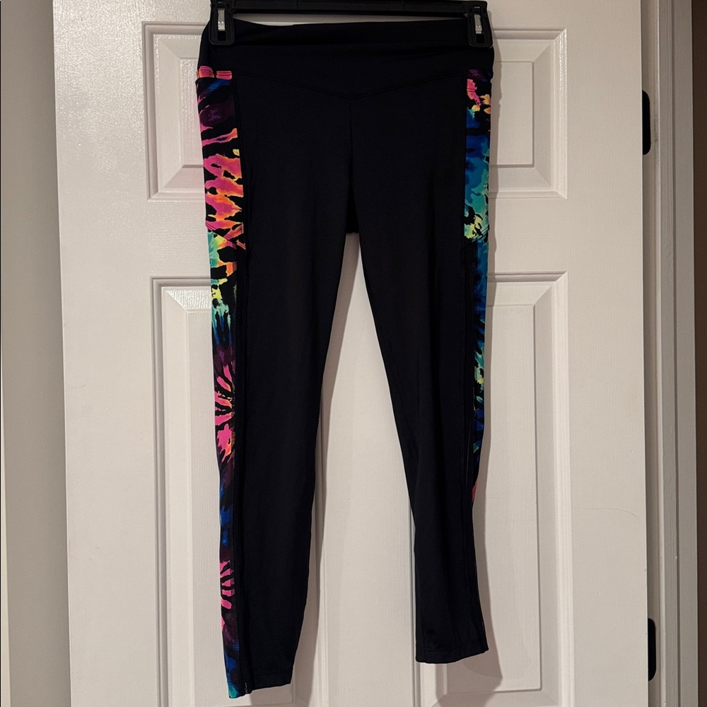 PINK Active Tie Dyed Leggings Medium